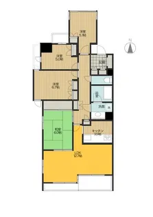 パーク・ホームズ天白中平グランシエル【4階】の間取り