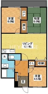 脇崎マンションII【2階】の間取り