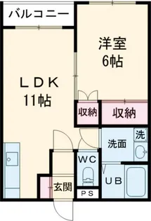 レジェンド五稜郭【1階】の間取り