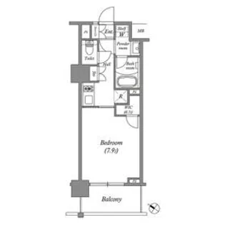 ザ・レジデンス赤坂檜町【4階】の間取り