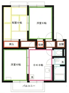 N・ソレアード【2階】の間取り