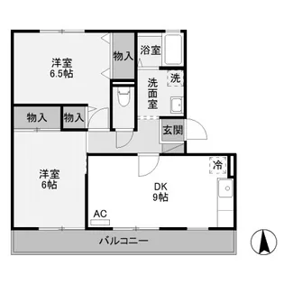 群馬県高崎市上中居町【アパート】の間取り