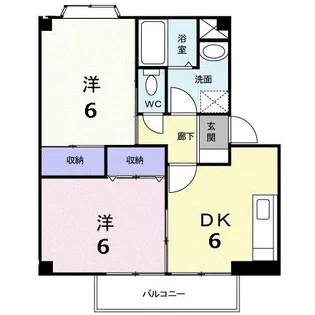 プランタン・栄豊【1階】の間取り