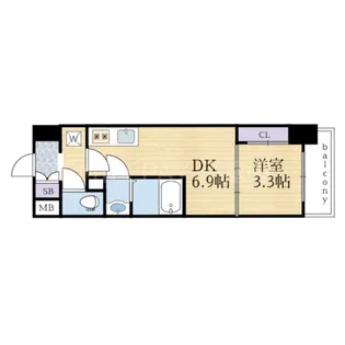 兵庫県神戸市兵庫区西多聞通1【マンション】の間取り