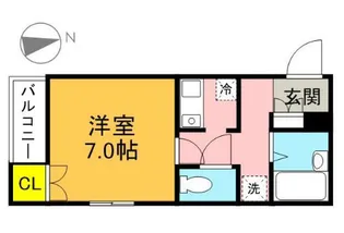 アマーラ経堂【1階】の間取り