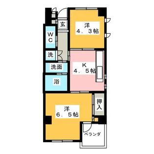 スーリヤ庄内通【3階】の間取り