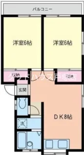 ロイヤルハイツ【2階】の間取り