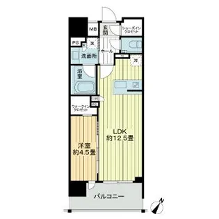 デュオヒルズ那覇壺屋【2階】の間取り