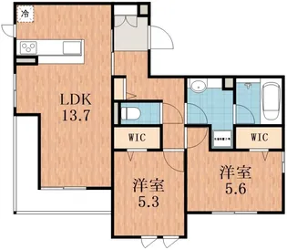 大阪府大阪市住吉区長居東3【アパート】の間取り