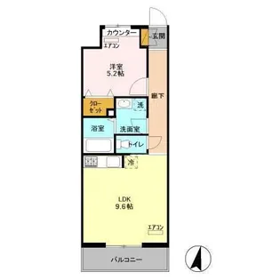 エキスポコンフォート II【5階】の間取り