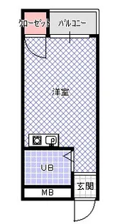 サニーハイツ【2階】の間取り