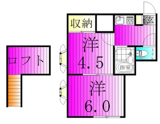 リーフコート江戸川台A棟【1階】の間取り