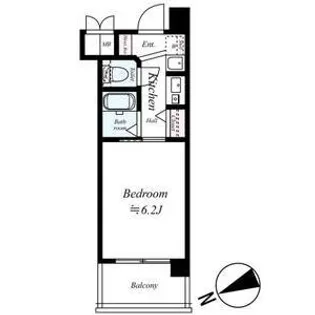 エステムコート神戸ハーバーランド前IIIコスタリティ【9階】の間取り