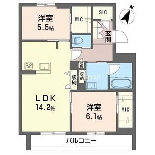SHMノア メゾン【2階】の間取り