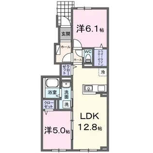 プレジールII【1階】の間取り