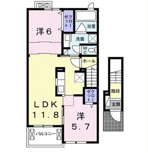 神奈川県足柄上郡大井町上大井【アパート】の間取り