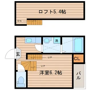 アルタイル三百人町【1階】の間取り