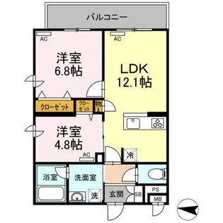 CozyCourt大泉学園 コージーコートオオイズミガクエン【3階】の間取り