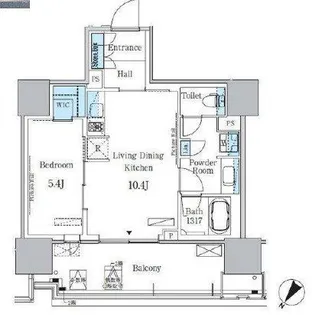 東京都中央区晴海5【マンション】の間取り