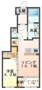 グラン・リジェール【1階】の間取り