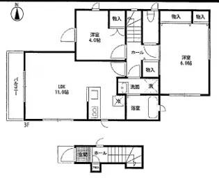 Casa Fiore【3階】の間取り