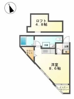 セゾンド・エル新津【2階】の間取り