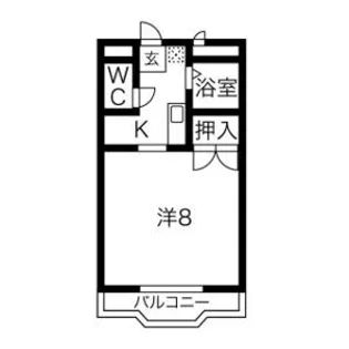 ベルメゾン錦【1階】の間取り
