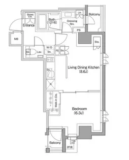 東京都文京区小石川3【マンション】の間取り