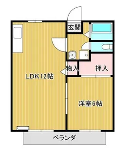第三山新ハイツ【2階】の間取り