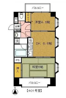 東京都台東区松が谷1【マンション】の間取り