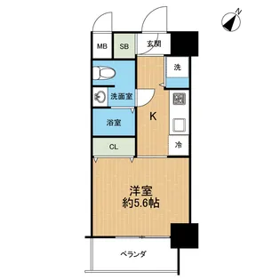 WAKASA OASIS(ワカサオアシス)【5階】の間取り