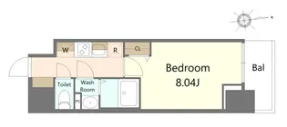 コージーコート浜大津【7階】の間取り