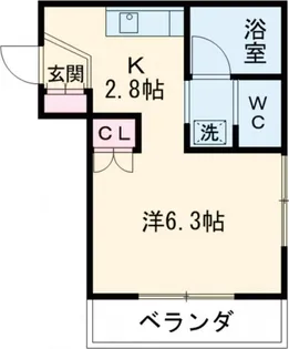 イースト・ピュアRK【2階】の間取り