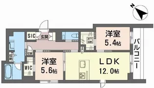 セルディーナ・ノネット【1階】の間取り