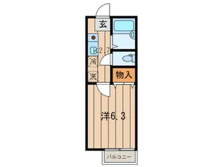 コーコ駒林【2階】の間取り