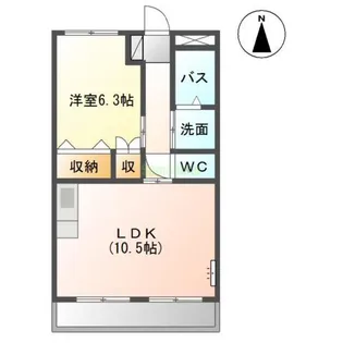 フォレスト壱番館【2階】の間取り