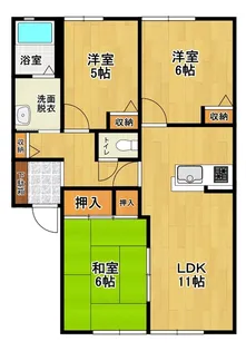 ガーデンハウス A【1階】の間取り