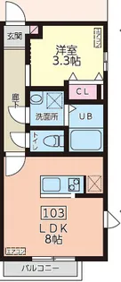 sol levante【1階】の間取り