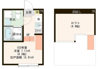 グラン竹ノ塚【1階】の間取り