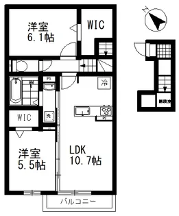 ソラーナ【2階】の間取り