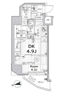 東京都台東区東上野6【マンション】の間取り