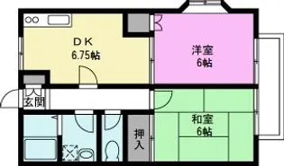 ハイマウンテンII【1階】の間取り