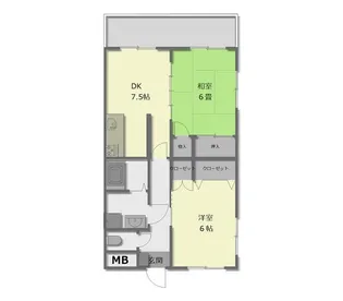 ニューライズマンション【4階】の間取り