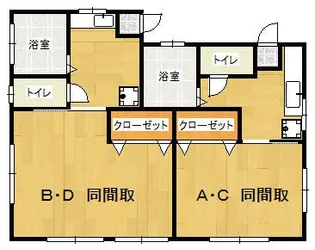 大川コーポ【2階】の間取り