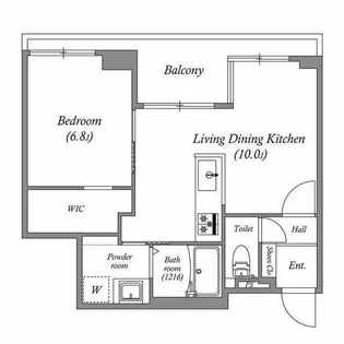 白金台アパートメント【7階】の間取り