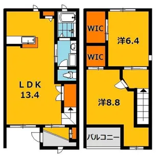 CasaフラゴリーナB【1階】の間取り