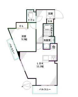 東京都杉並区阿佐谷北1【マンション】の間取り