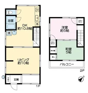 神奈川県横浜市南区六ツ川3【一戸建】の間取り