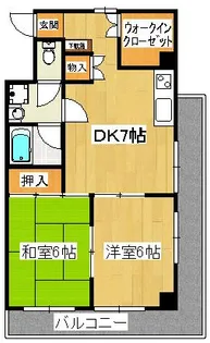 グレースハイム北見【4階】の間取り