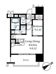 福岡県福岡市南区野間1【マンション】の間取り